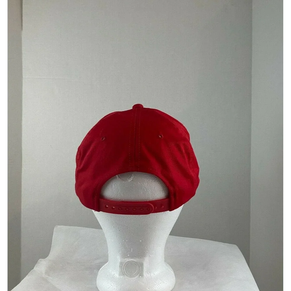 Vintage BAROID Oil Drilling Rig Industrial Gas Oil Snapback Trucker Cap Hat Red